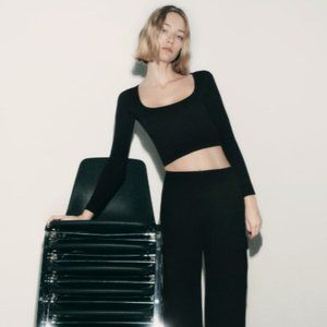 NWT Zara Seamless Long Sleeve Top